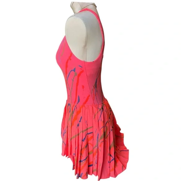 OFFLINE by Aerie Pink Custom Paint Splatter Activewear Dress, Size: Small ✅ - Picture 3 of 12